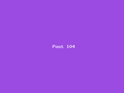 Post number 104