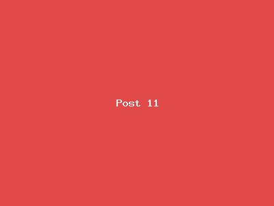 Post number 11