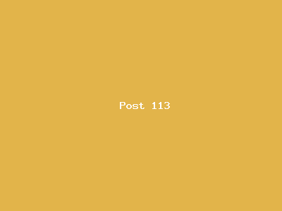 Post number 113