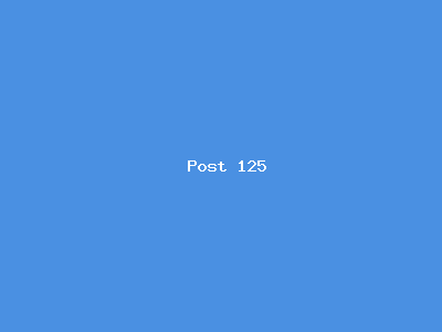 Post number 125