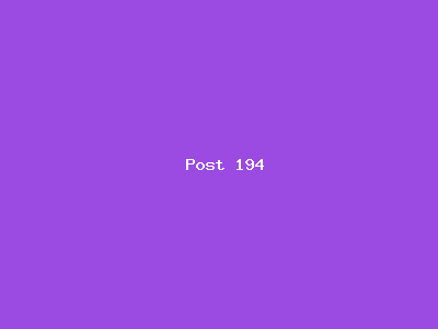 Post number 194