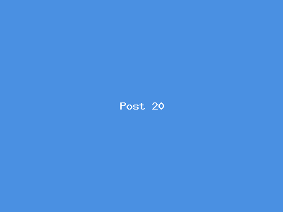 Post number 20