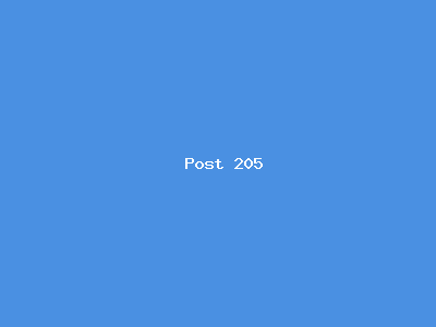 Post number 205