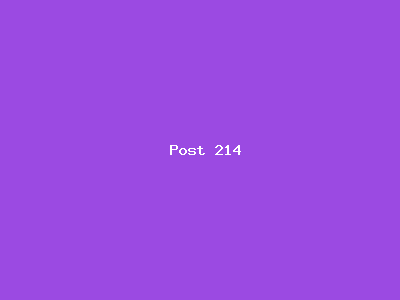 Post number 214