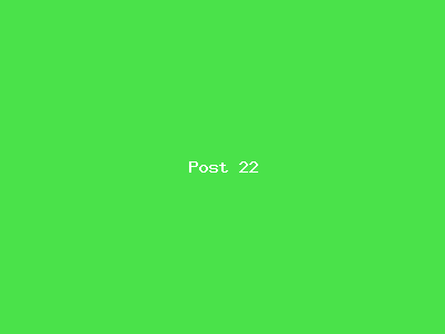 Post number 22