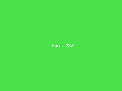 Post number 237