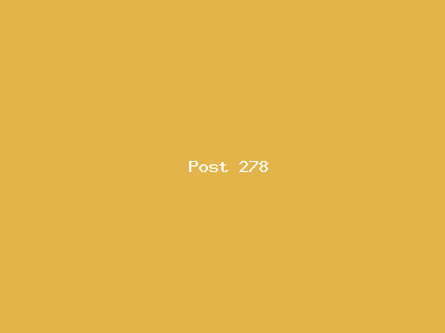 Post number 278