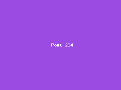 Post number 294