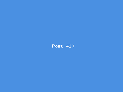Post number 410