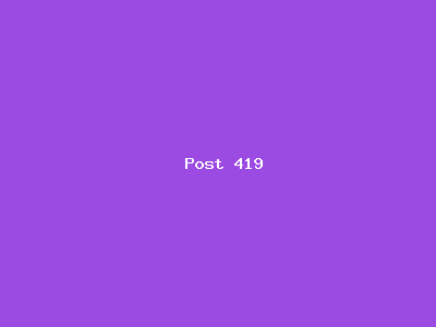 Post number 419