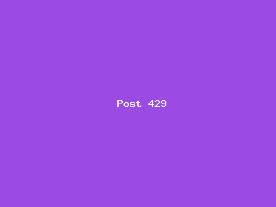 Post number 429