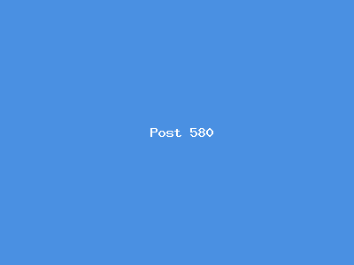 Post number 580