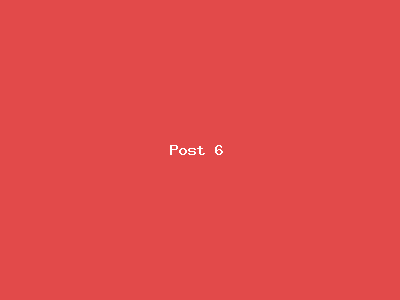 Post number 6