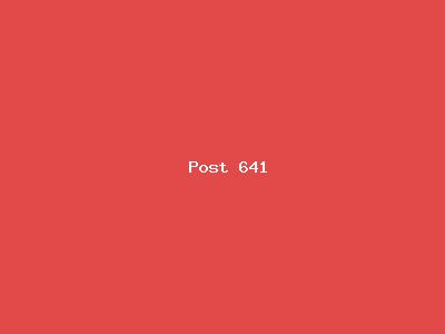 Post number 641