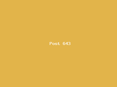 Post number 643