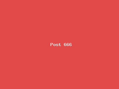 Post number 666