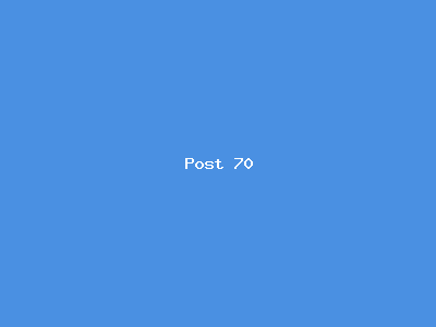 Post number 70