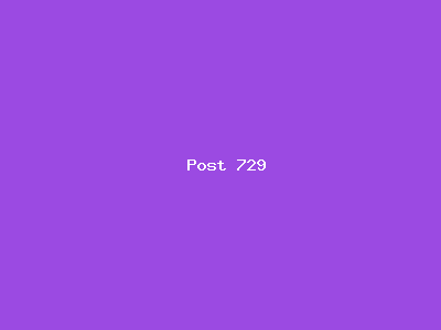 Post number 729