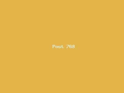 Post number 768