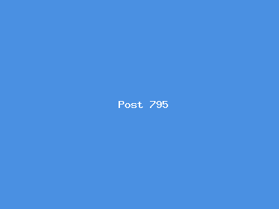 Post number 795