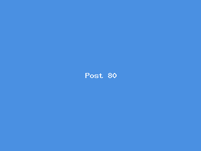 Post number 80