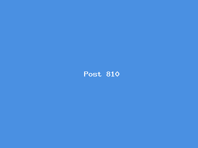 Post number 810