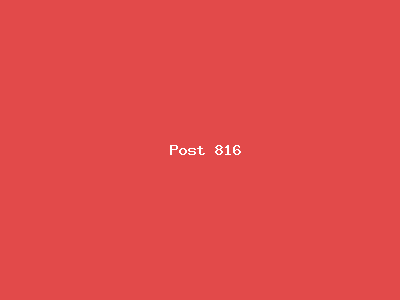 Post number 816