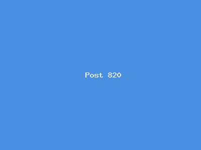 Post number 820