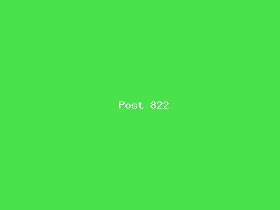 Post number 822