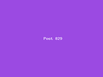 Post number 829