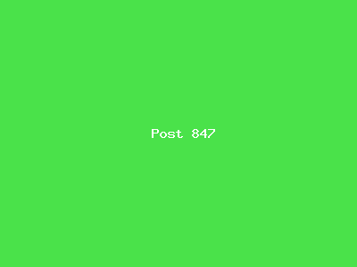 Post number 847