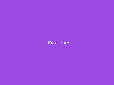Post number 859