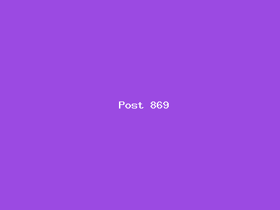 Post number 869