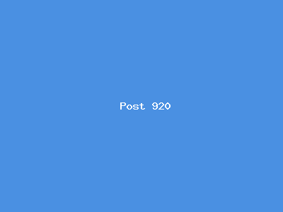 Post number 920