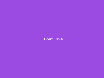 Post number 924